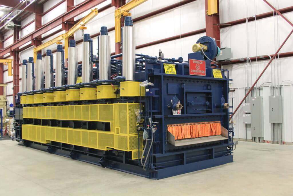 Cast Belt Furnace provided in electric, direct-fired, and indirect gas-fired configurations for specific processes Cast Belt Furnace provided in electric, direct-fired, and indirect gas-fired configurations for specific processes