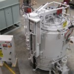Gas Nitriding Furnace high alloy retort uses nitrogen, hydrogen, ammonia, hydrocarbon atmosphere, bottom loading furnace Gas Nitriding Furnace high alloy retort uses nitrogen, hydrogen, ammonia, hydrocarbon atmosphere, bottom loading furnace